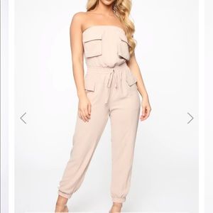 Fashion Nova Cargo Jumpsuit